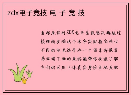 zdx电子竞技 电 子 竞 技
